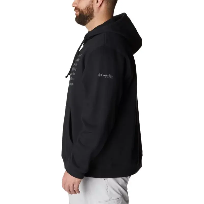 Columbia PFG Fish Flag Sweatshirt Men's Black-2