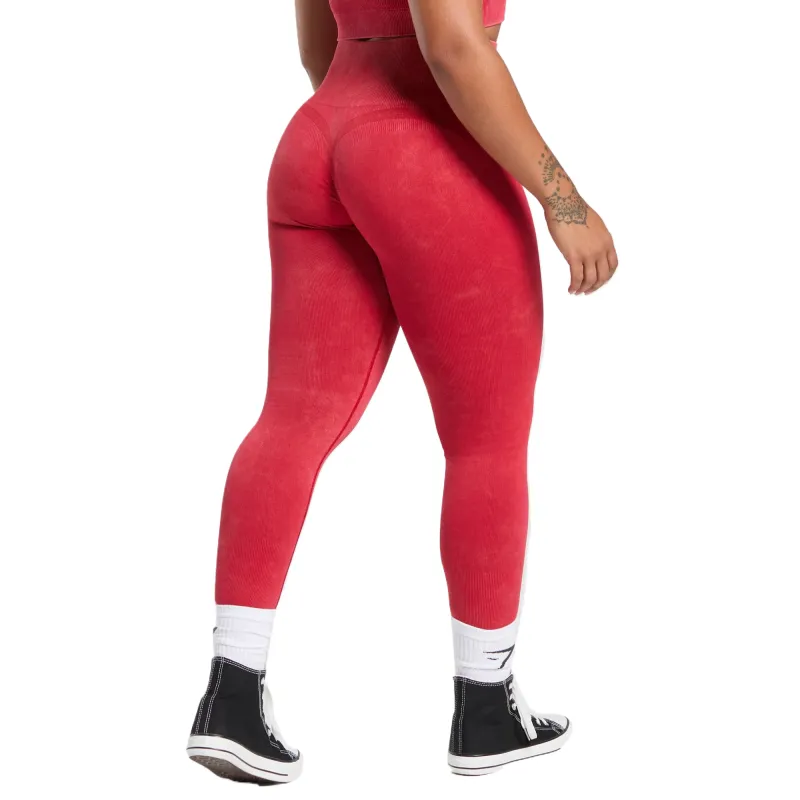 GYMSHARK Yoga Pants Women's Red-1
