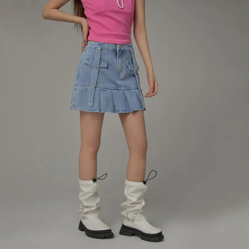 CHUU 2024 Summer Casual Short Skirts Women's-3