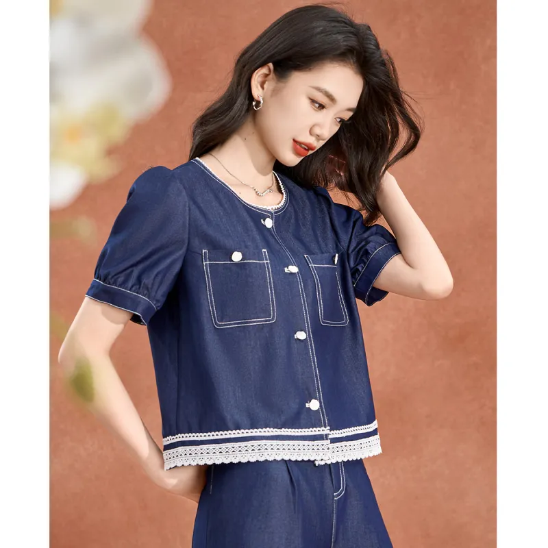 Mylan Casual Suits Women's Blue-4