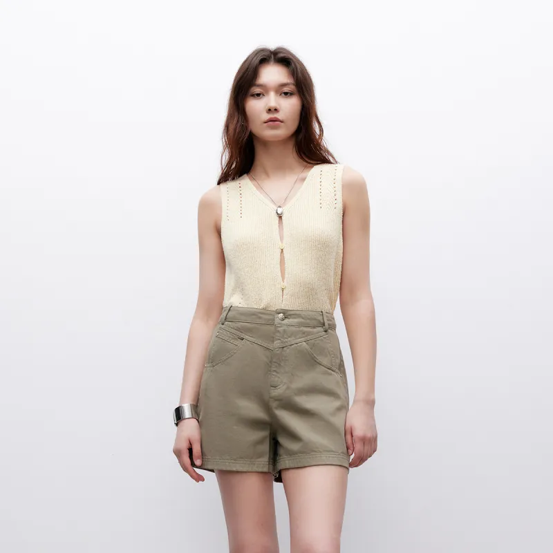 ONLY Denim Shorts Women's E05 Sage Green-2