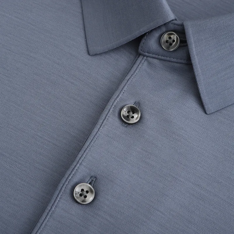 DIDIBOY Polo Shirts Men Gray Blue-3