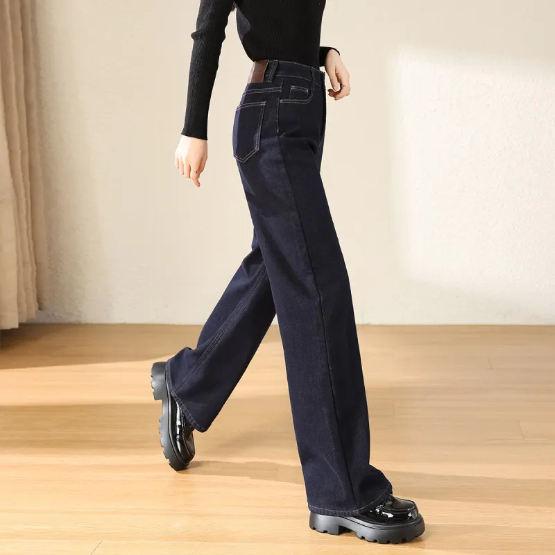 TERRE BLEUE Jeans Women's Dark Blue-4