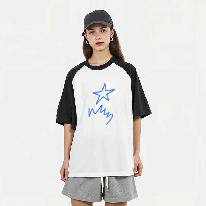 FAIRWHALE Drop Shoulder Sleeve T Shirt Women's-6