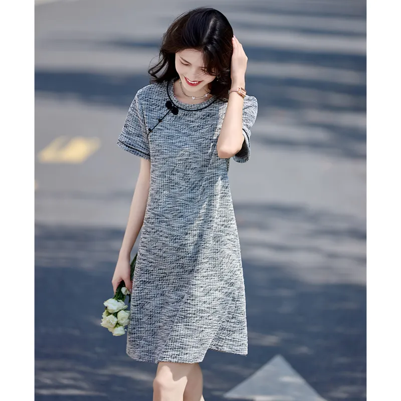 Still Quiet Short Sleeved Dress Women's-4