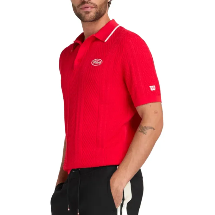 Wilson Biltmore Polo Shirt Men's Red-3