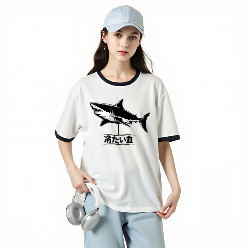 FAIRWHALE Drop Shoulder Sleeve T Shirt Women's-3