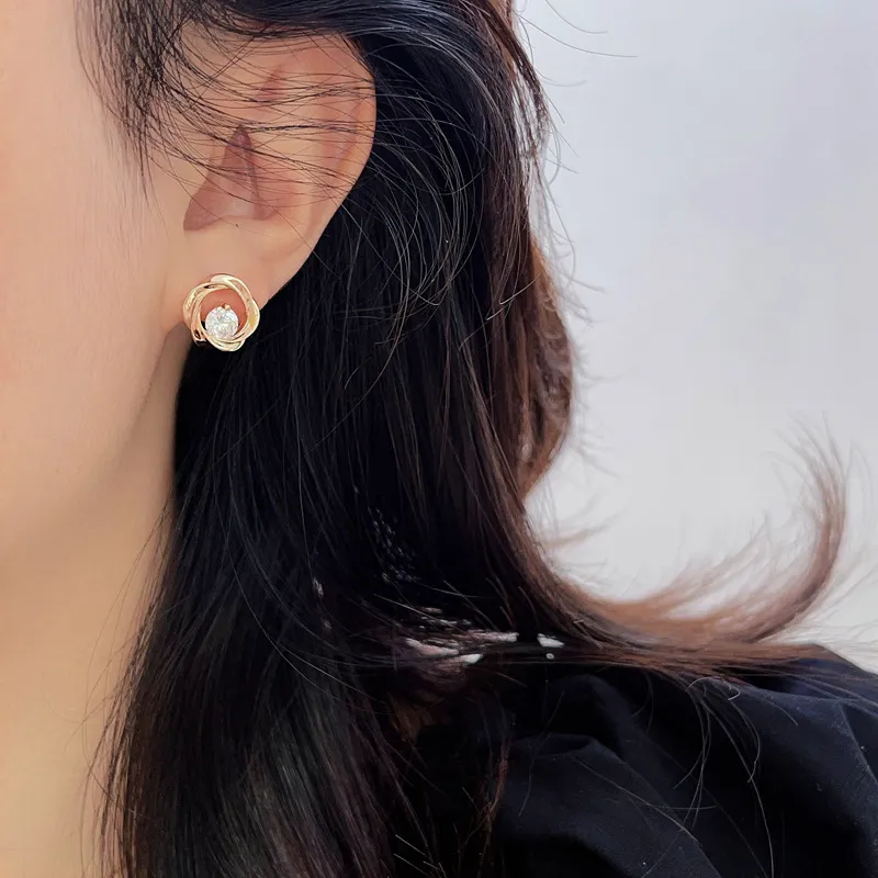 Happy tide Stud Earrings Women's-2