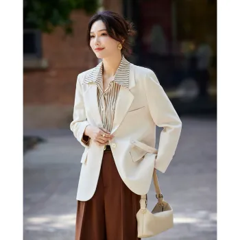 TERRE BLEUE Spring Fall Business Suit Loose Fit Women's