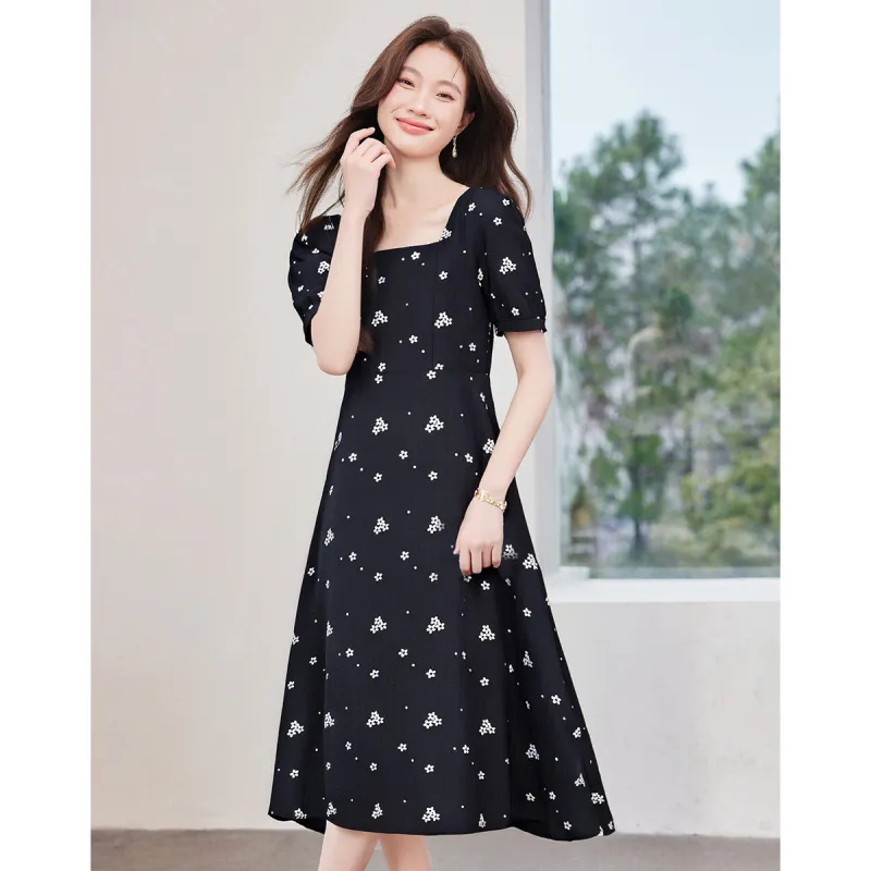Love Elaine Short Sleeved Dress Women's Black-2