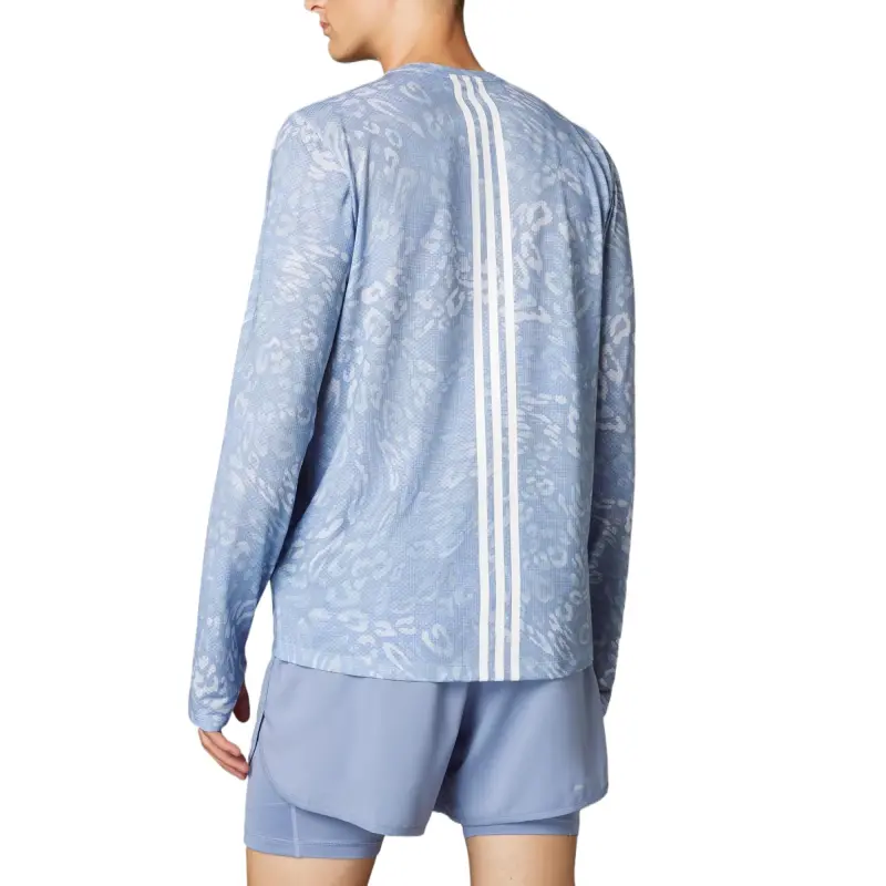 Adidas Own The Run Climacool 3 Stripes Long Sleeve Tee-1