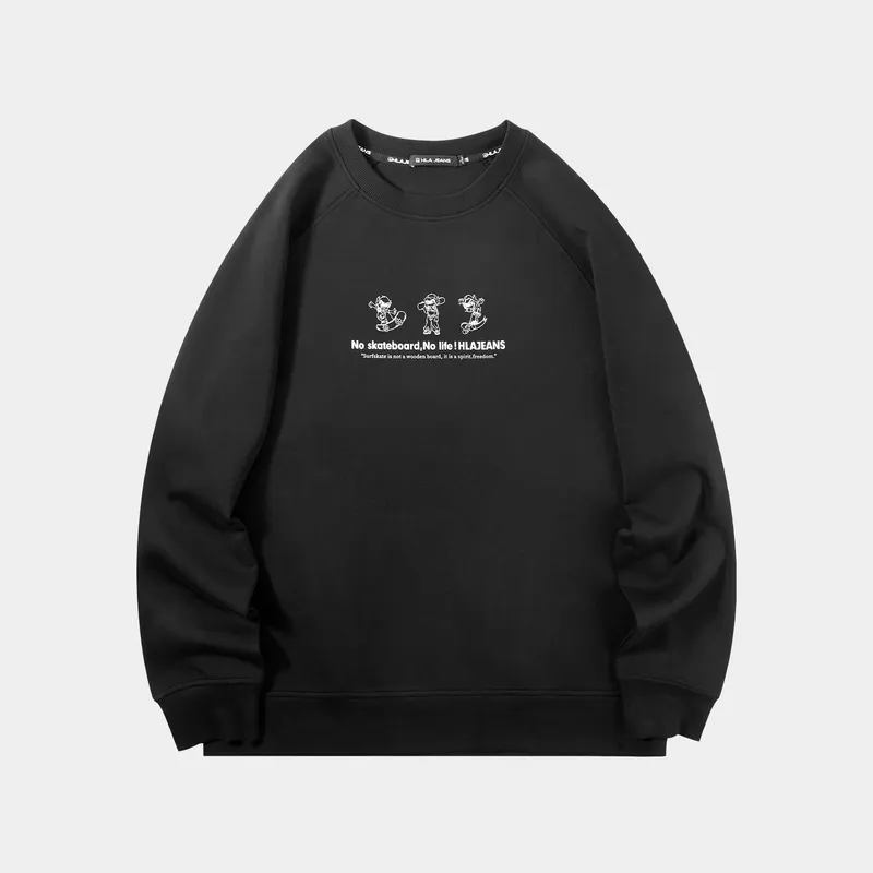 HLA JEANS Sweatshirt Men's Black 1 2-2