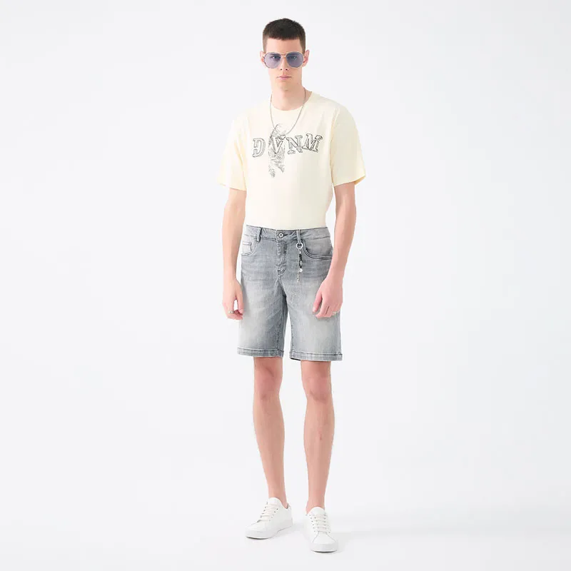 DAVID NAMAN Casual Shorts Men Gray-8