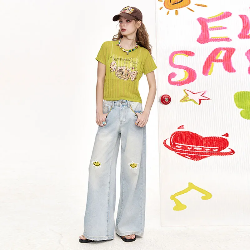 ELF SACK Jeans Women's Vintage Blue-4