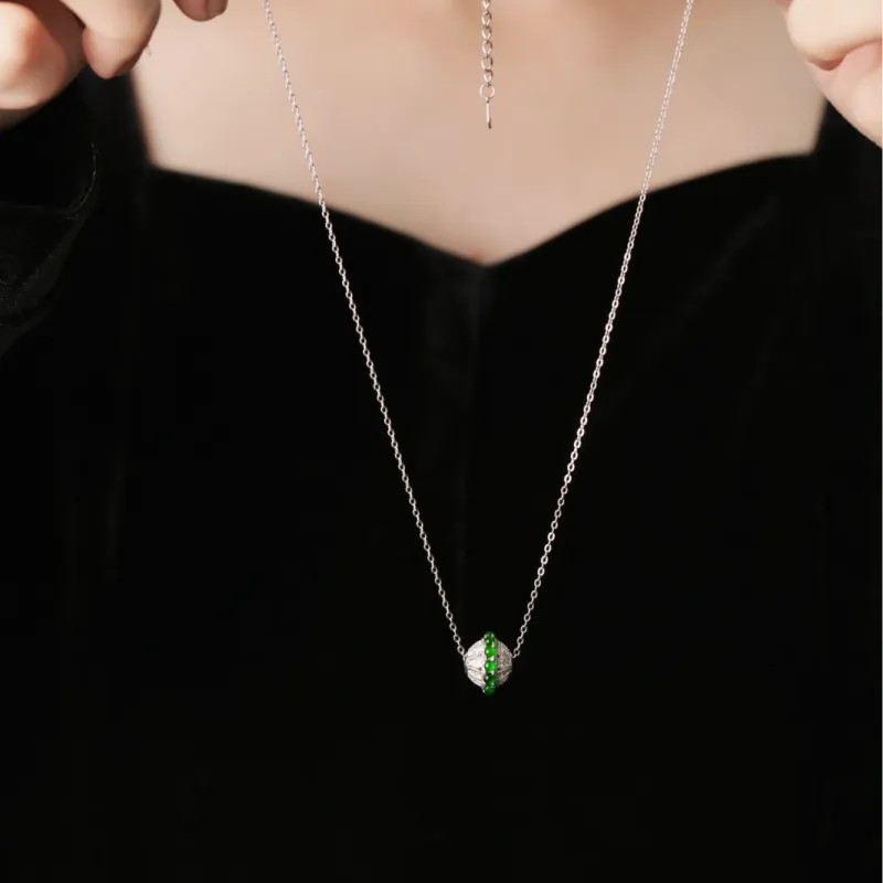 KALAIYIN Ice Glutinous Jadeite Necklaces Women's-3