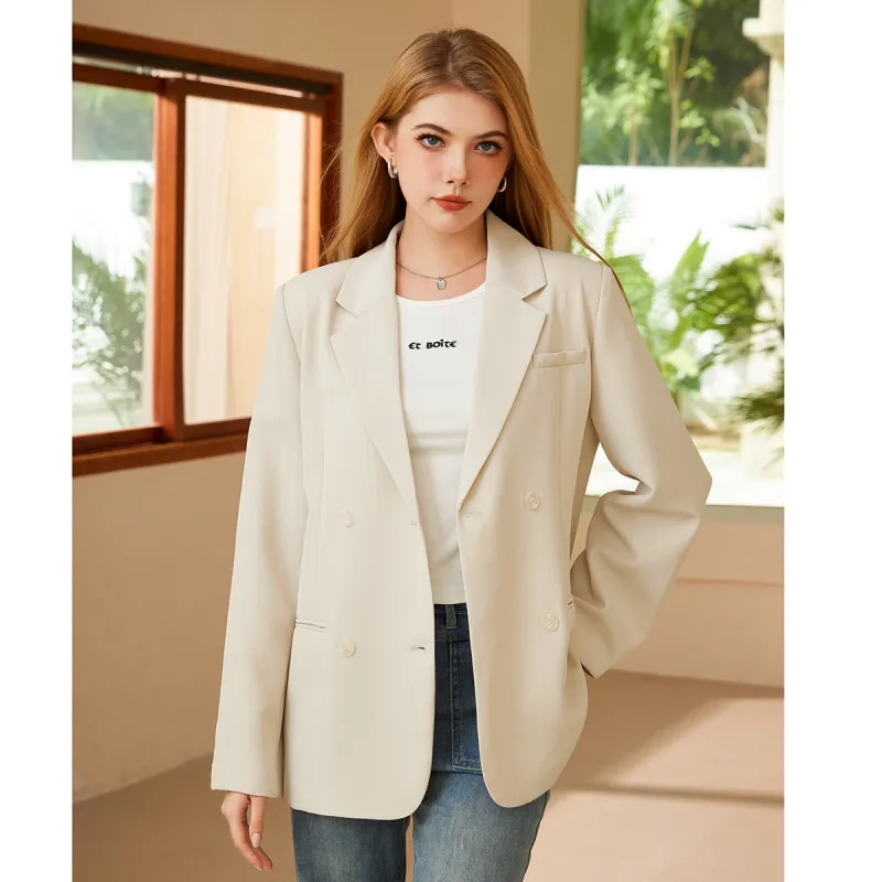 FAWENXIANGZI Business Suit Women's Ecru-2