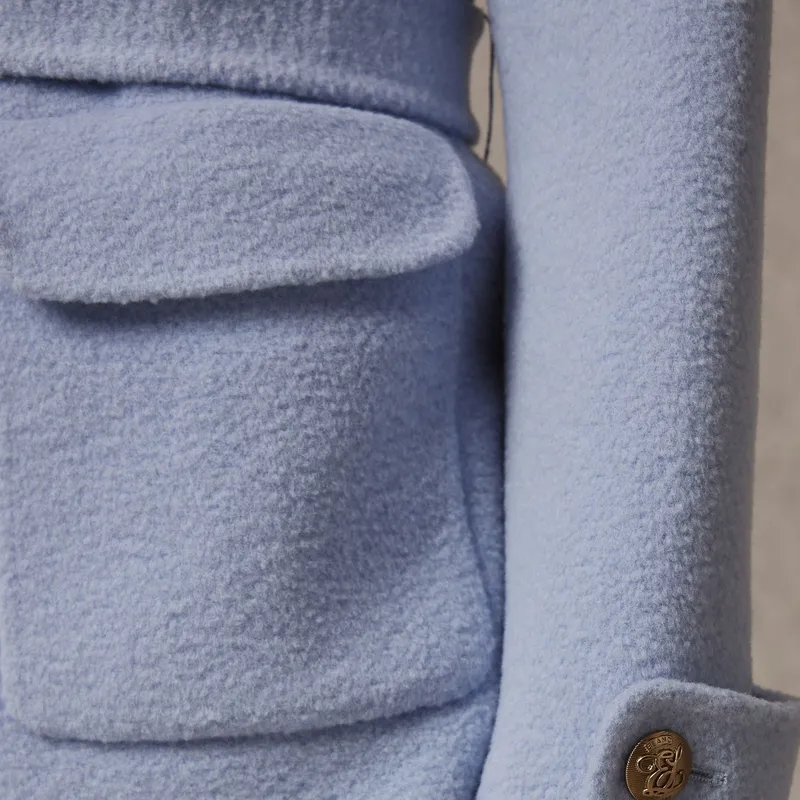E.land Coats Women's Light Blue-2