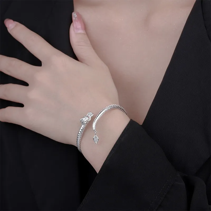Happy Tide 999 Fine Silver Bangles Women's Silver-2