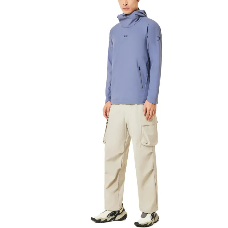 Oakley Skull Trusty Pullover Hoodie Sweatshirt Men's Blue Tar-8