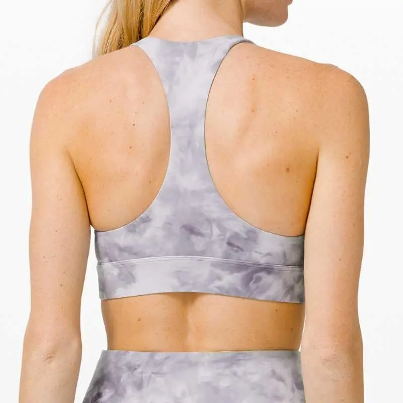 Lululemon Sweet Awakenings Sports Underwear Women's Diamond Dye Starlight Gray-1