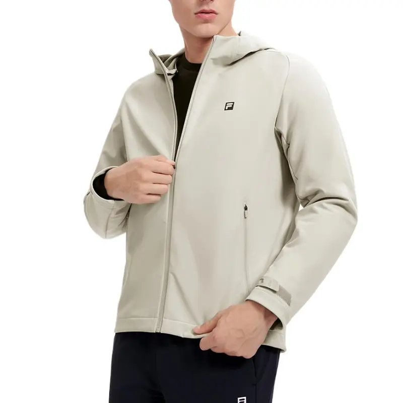 FILA Fitness Series Jackets Coats Men's Fleece Gray-3