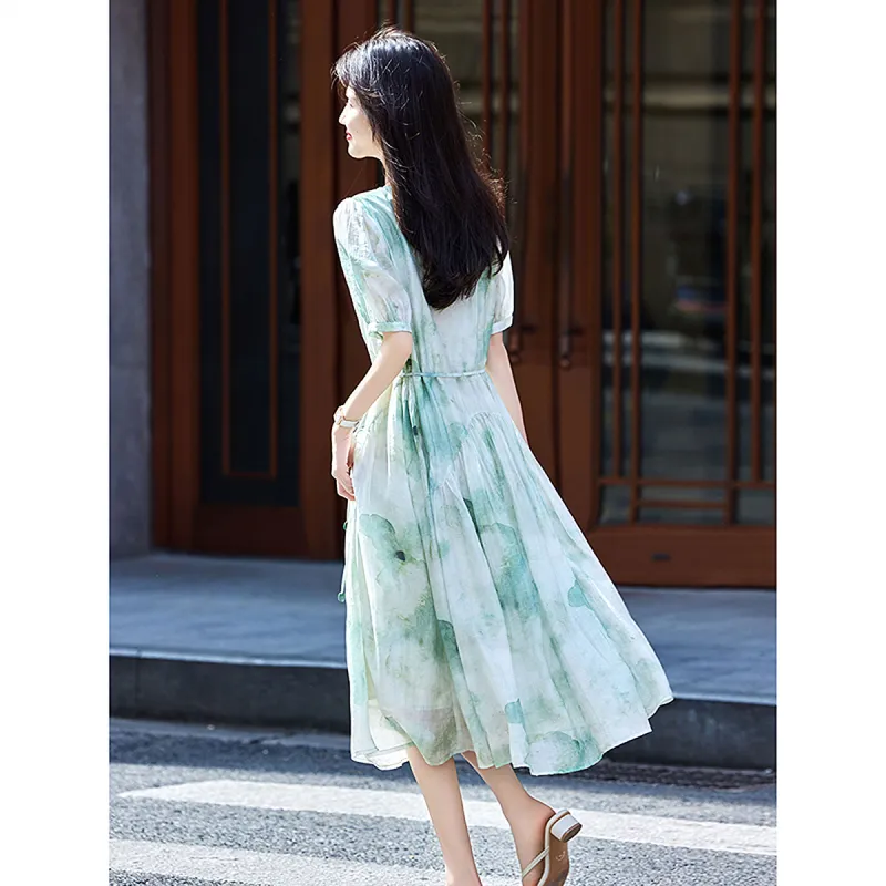 A Paradise For Awakening Short Sleeved Dress Women's-4