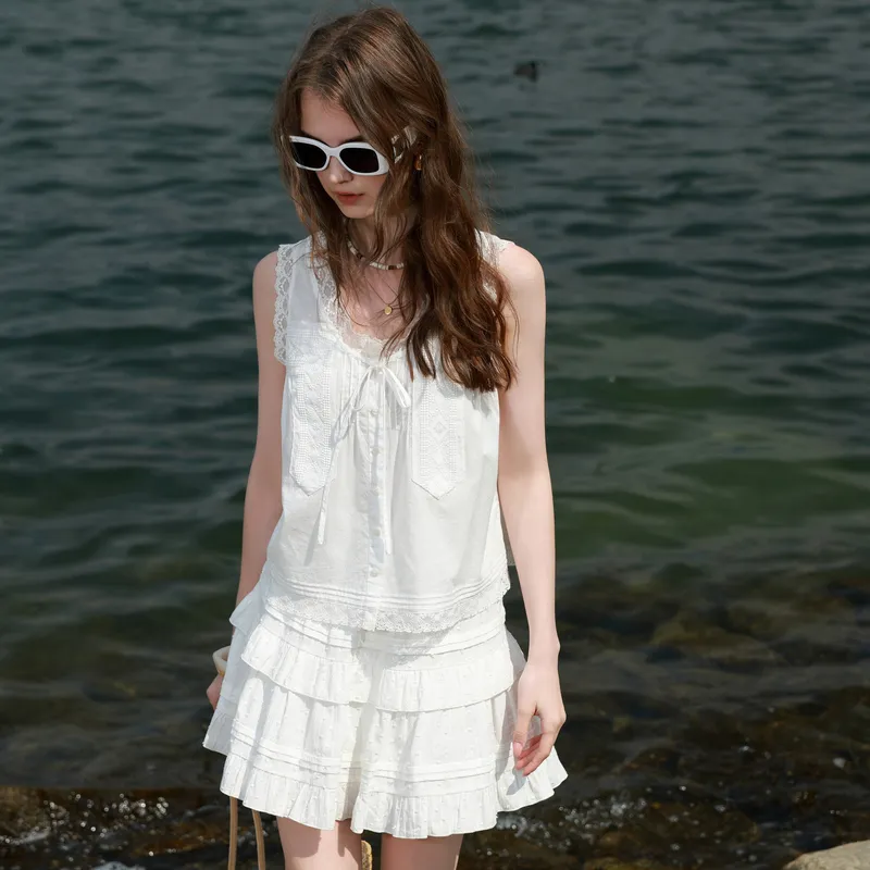 3COLOUR Shirts Women's Pearl White-4