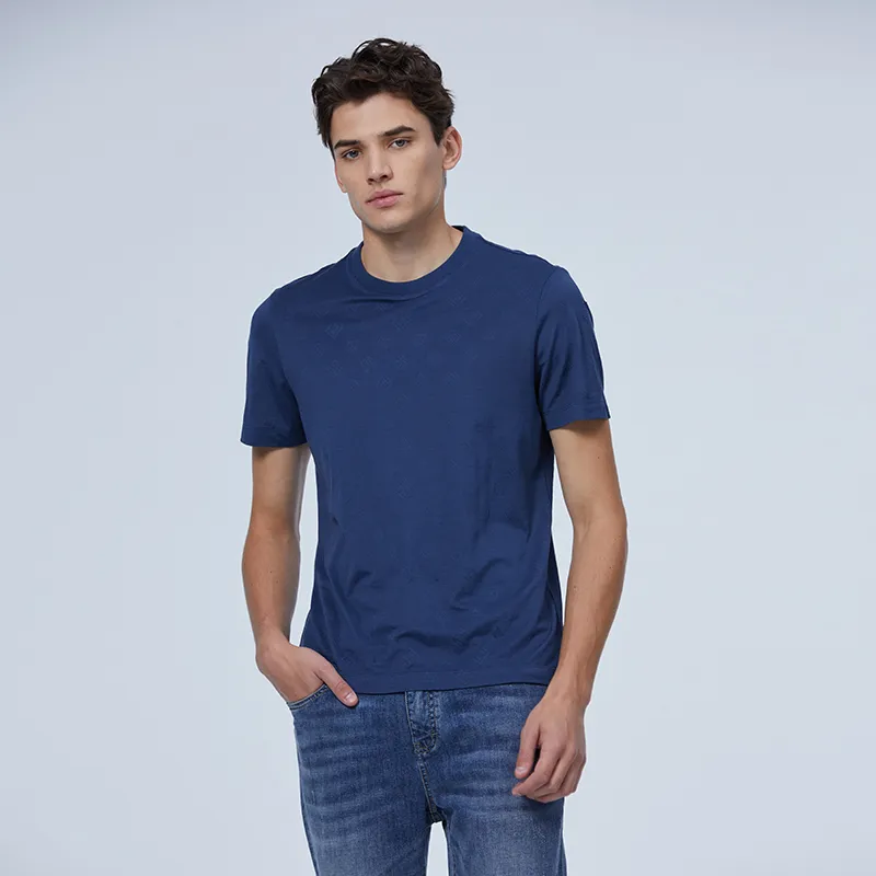 DIDIBOY T Shirt Men's Denim Dark Blue-2