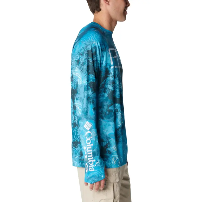 Columbia PFG Super Terminal Tackle Vent T-Shirt Men's Blue-2