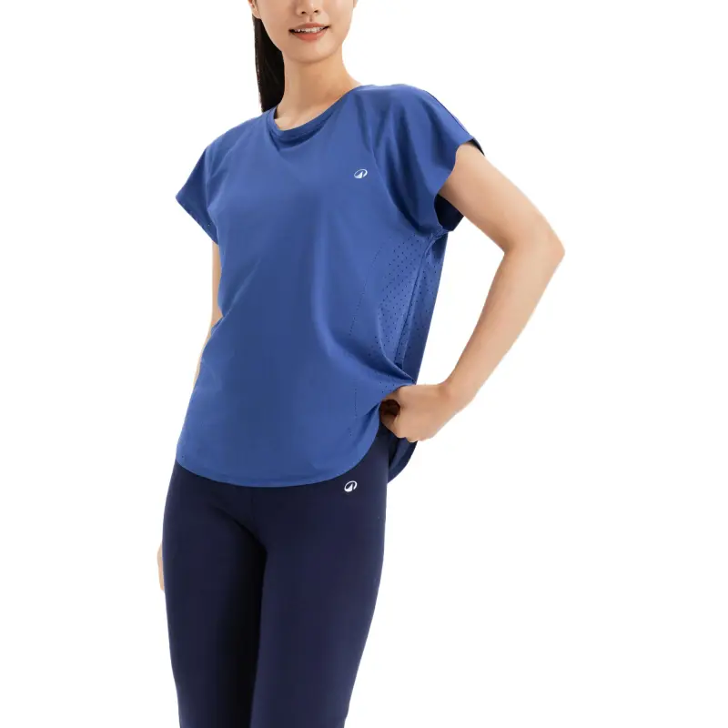 DECATHLON T Shirt Women's Gray Slate Blue-3