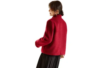 Still Quiet Puffer Jacket Women's Vermilion Cherry Pink
