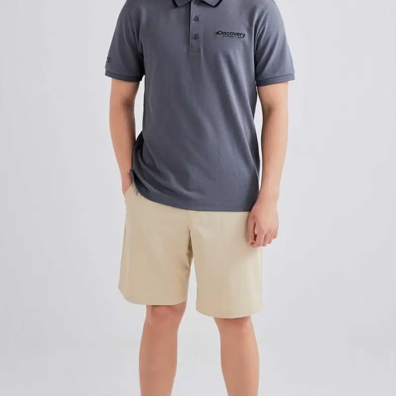 Discovery Expedition 541 Elastic Shokts Neon Beige Casual Shorts Men's Neon Beige-3