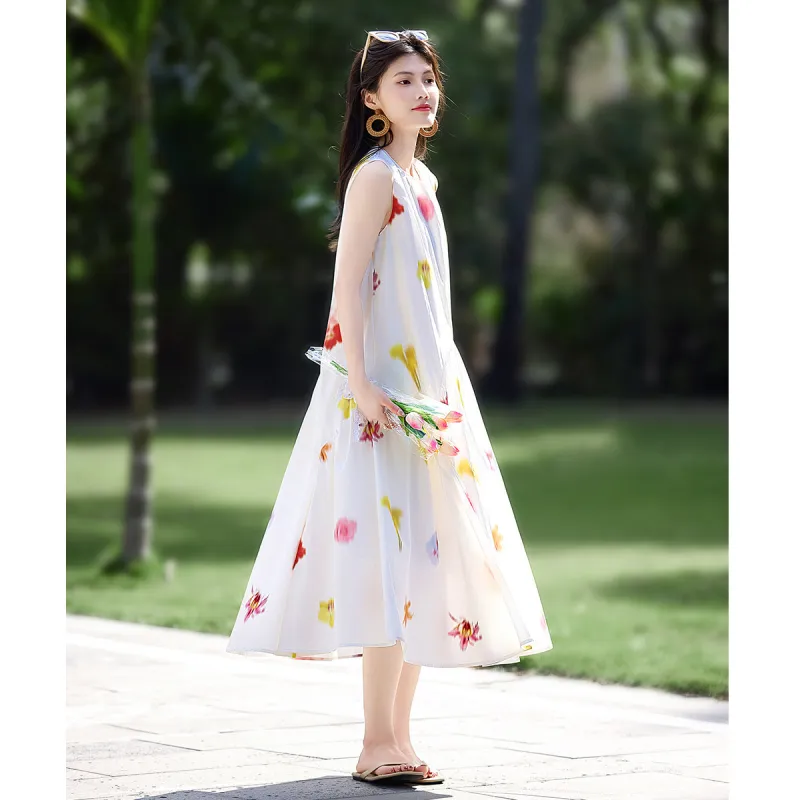 Still Quiet Sleeveless Dress Women's-2