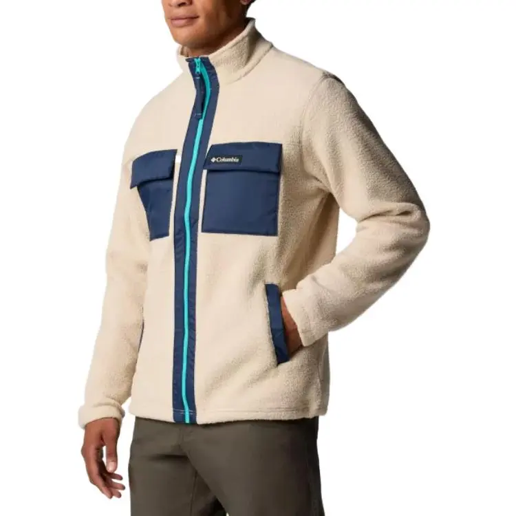 Columbia Men's Juniper Peak™ Full Zip Fleece Velvet-feel Coat Men's Ecru-3