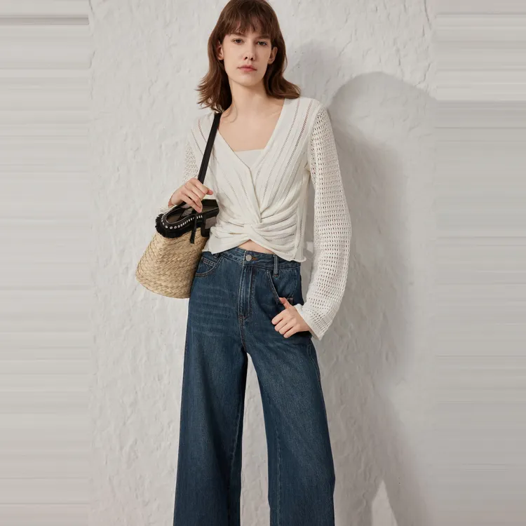 ELLE Knitwear Women's White-2