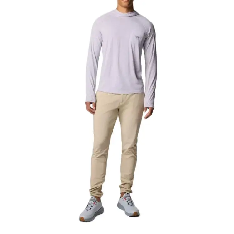 Columbia PFG Uncharted Neps Omni-Shade Omni-Wick Sweatshirt Men's Lavender Pearl-3