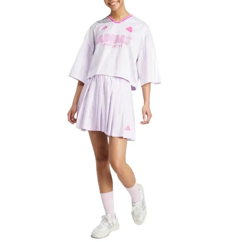 Adidas Tiro Cut Batwing Sleeve T Shirt Women's Pink-4