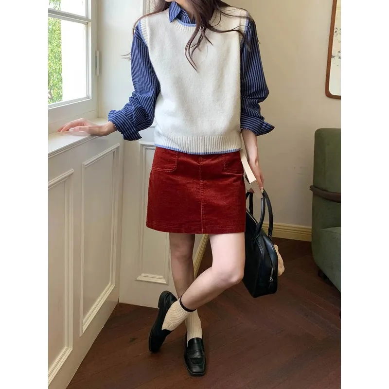ONE SHALLOW Casual Short Skirts Women's-2