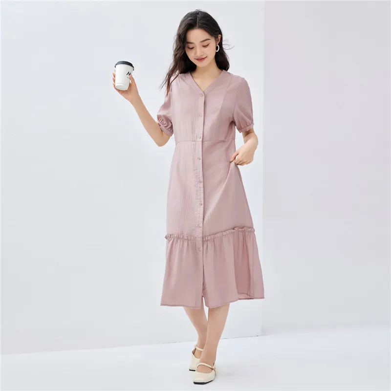 UNIQLO Short Sleeved Dresses Women's-5