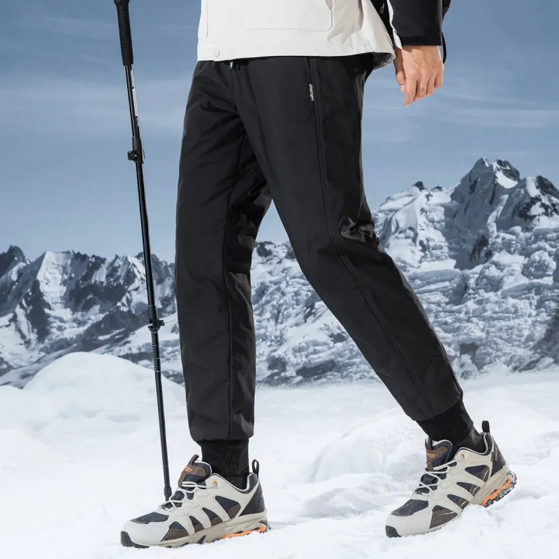 Red Bean Down Pants Unisex Black-3