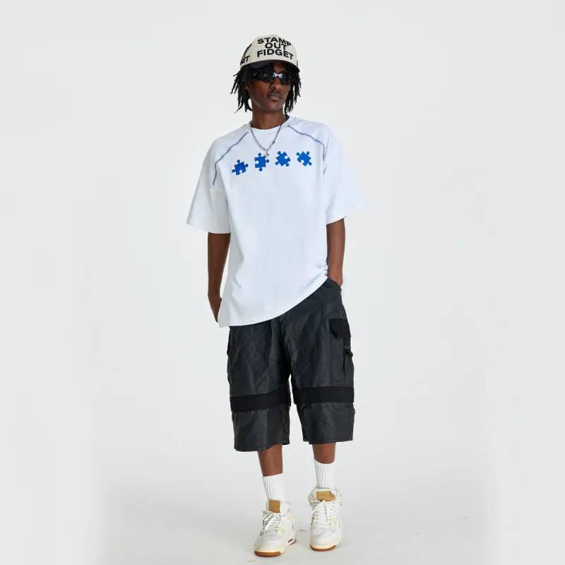 RUIZENLUO T Shirts Unisex White-1