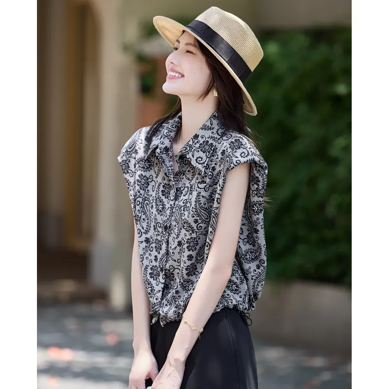 TERRE BLEUE Summer Shirt Loose Fit Women's-2