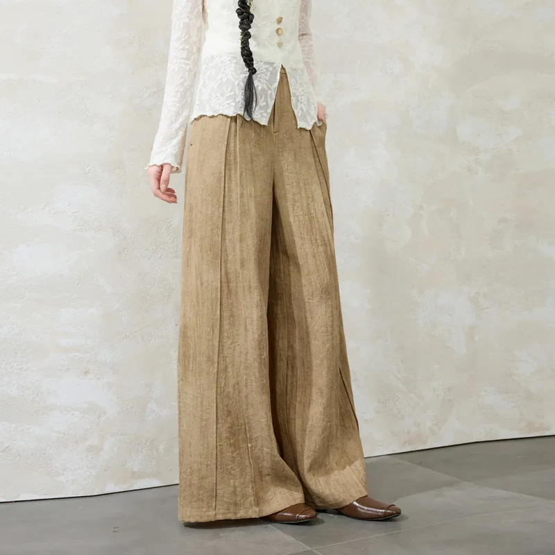 3COLOUR Casual Pants Women's Khaki-4