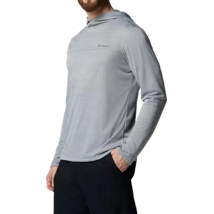 Columbia Sage Peak Knit Hoodie Omni-Shade Knitwear Men's Gray-2