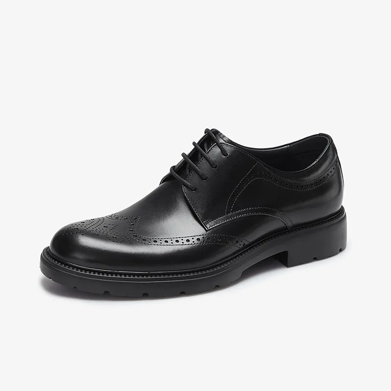 LE SAUNDA Men's Casual Shoes Men Low Top Dark Coffee TML/Black BKL-6