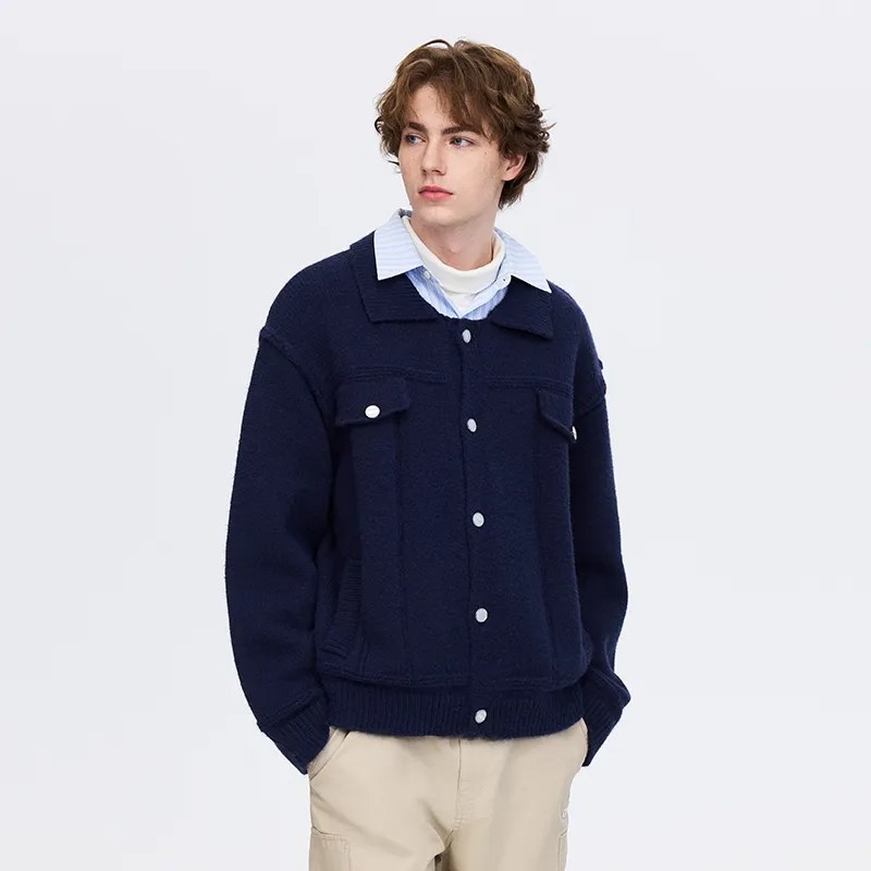 PSO Brand Sweaters Unisex Navy-2