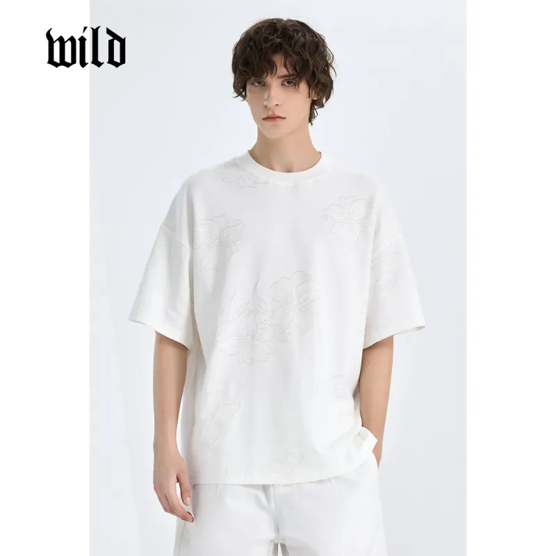 WILD LEADER T Shirts Unisex Minimalist White[TW5118154]-1