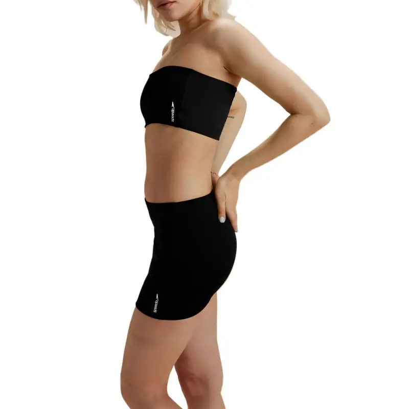 Speedo FLU3NTE Solid Convertible Bikini Tube Top Orange Bikini Women's-3