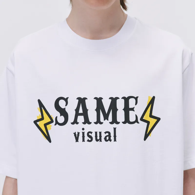 MYSAMESAME T-Shirt Unisex Egg White-3
