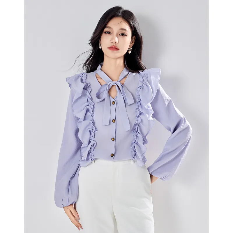 Love Elaine Shirt Women's Purple-5
